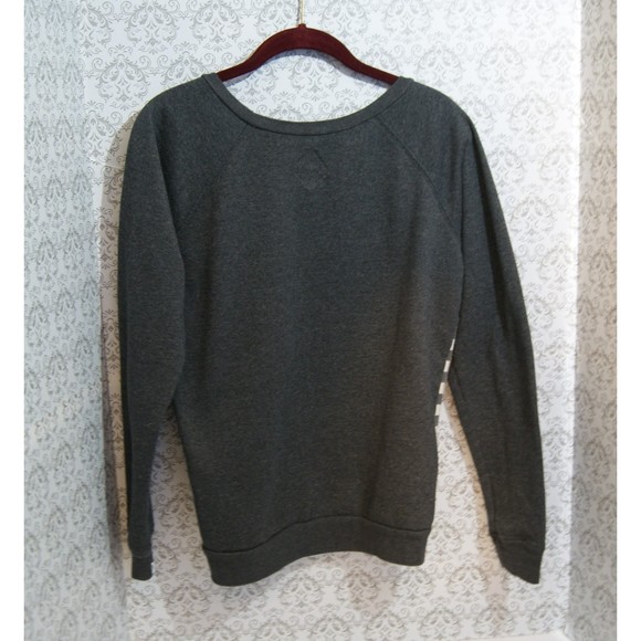 Medium Sz 12 Volcom Sweater All Day Fleece Floral Peace Diamond Design Stripes - Picture 5 of 9